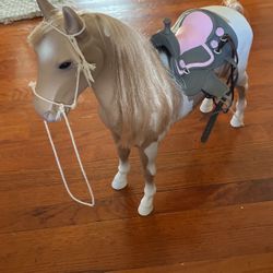 Our Generation Girl- Horse With Saddle