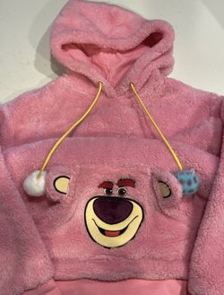 Lotso California Adventure Pink Fuzzy Hoodie