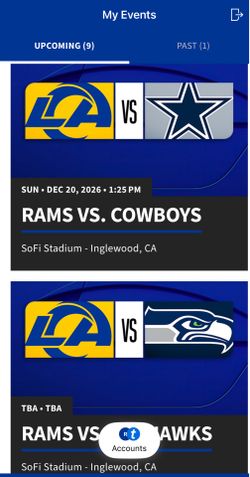 Selling Rams Tickets