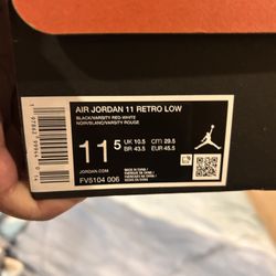 Jordan 11 Low Bred