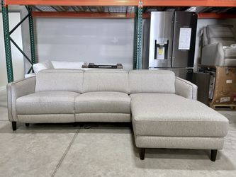 Lucille fabric power reclining sectional with power headrests online