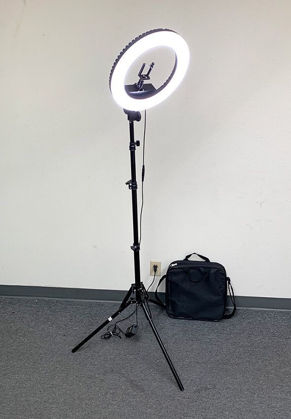 (NEW) $75 each LED 13” Ring Light Photo Stand Lighting 50W 5500K Dimmable Studio Video Camera