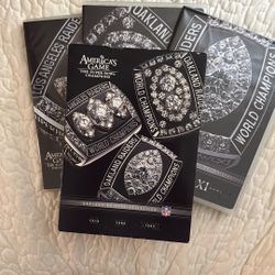 OAKLAND RAIDERS THREE SUPERBOWLS DVD’s
