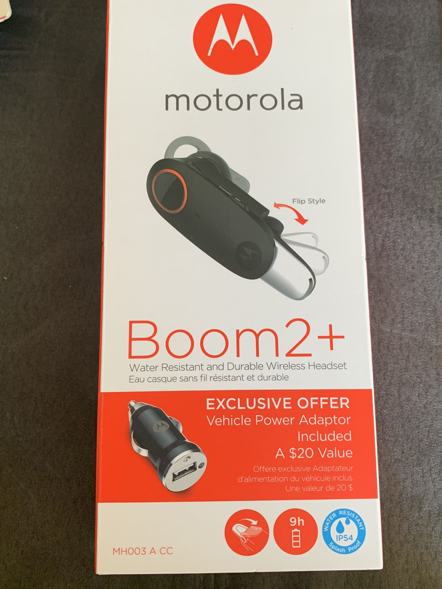 Motorola boom 2 + plus Bluetooth headset earbud new