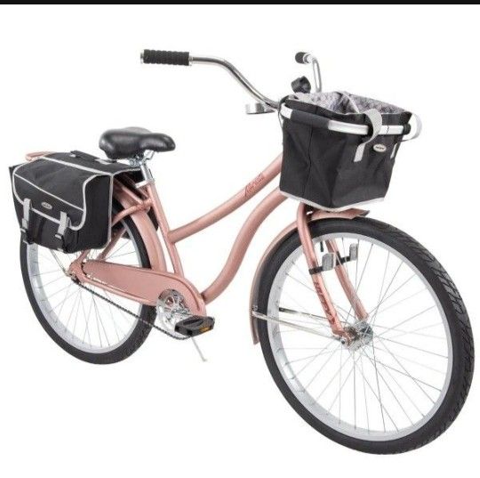 Huffy 26" Marietta Womens Comfort Cruiser Bike, Rose Gold