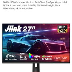 Jlink 27 Inch QHD Gaming Monitor

