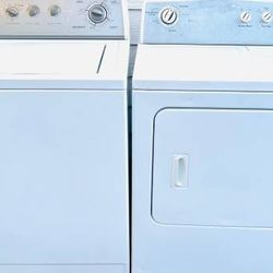 SUPER CLEAN 12 CYCLES WHIRLPOOL WASHER AND DRYER WRINKLE AND MOISTURE FREE