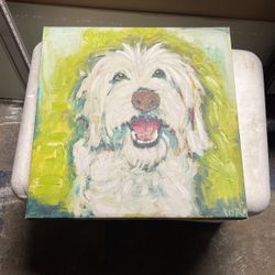 Maltese Dog Picture/ Painting