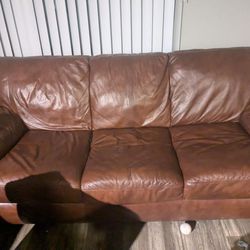 Leather couch (Very Comfortable)