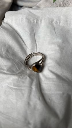 925 Sterling Silver Tiger's Eye Ring