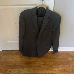 Grey Suit Jacket And Pants 