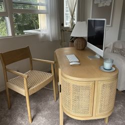Natural Desk And Chair