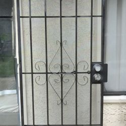 metal security screen door