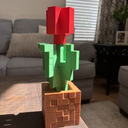 3D Printed Minecraft Flower