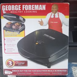 GEORGE FOREMAN CHAMP GRILL NEW IN BOX
