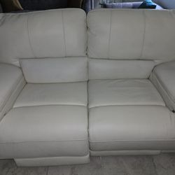 Reclining Sofa And Loveseat - Off White