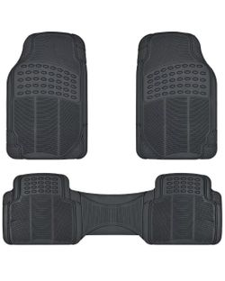 Black 3Pieces set Heavy-Duty PVC Mats.