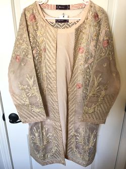 New Gul Ahmed Pakistani Embroidered Dress