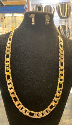 Brand New Gold Plated(not real gold) Figaro 24” 12mm