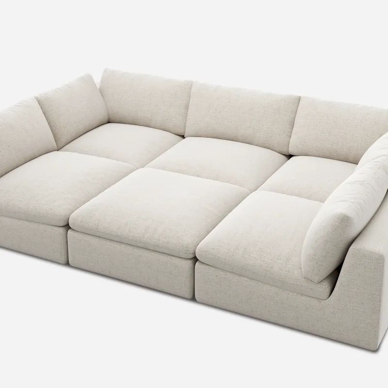 Castlery Dawson Pit Sectional Sofa (Beach Linen)