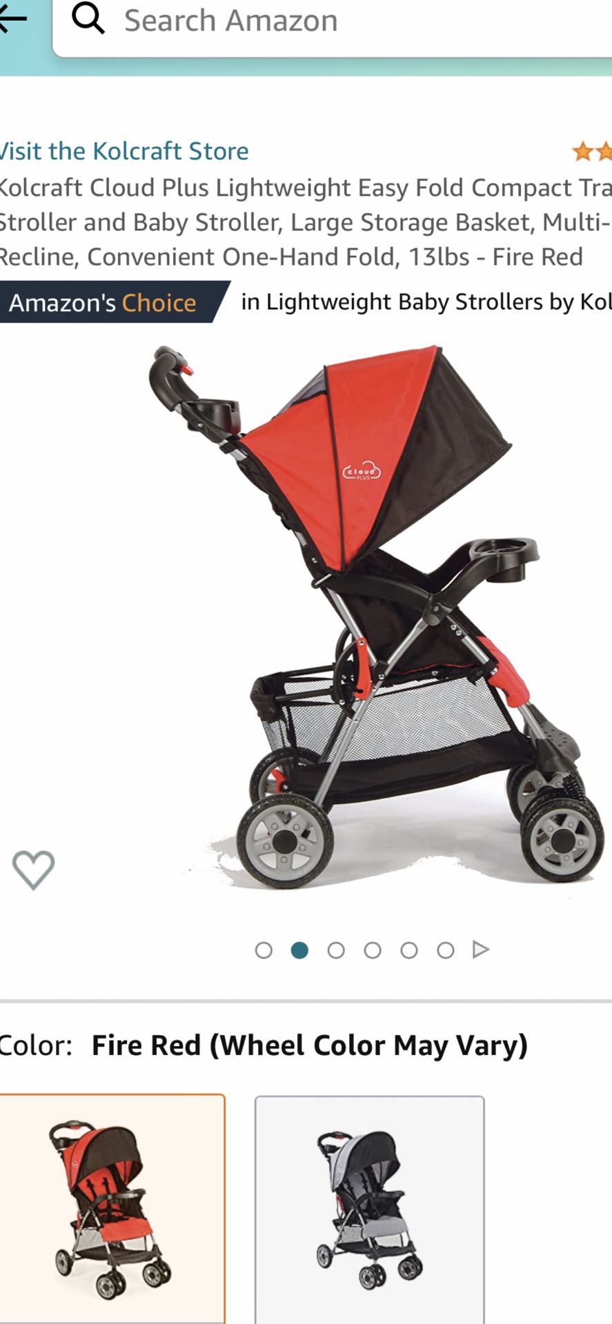 Lightweight Easy Fold Compact Baby Stroller 