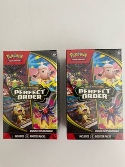 Pokemon Perfect Order lot of 2 Booster Bundles