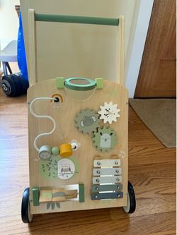 Wooden baby/toddler push walker
