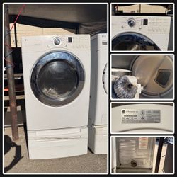 LG 7.3 Cu. Ft. Sensor Dry Gas Dryer + Pedestal — Tested & Working — $350