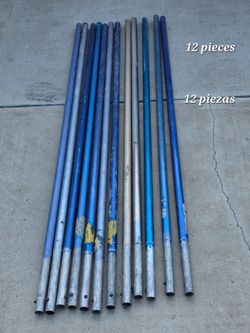 Aluminum handles.