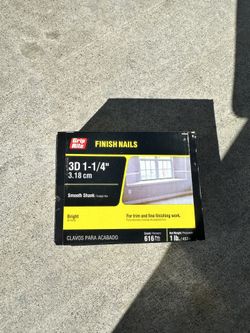 Grip Rite Finish Nails 3D 1-1/2” New Box
