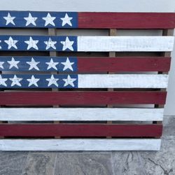 USA Flag Wood Custom 