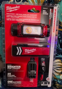 MILWAUKEE REDLITHIUM USB 600L HARD HAT HEADLAMP