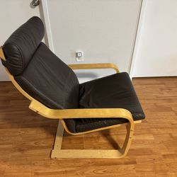 Ikea Poang Leather Chair