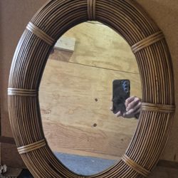 Bamboo Wall Mirro