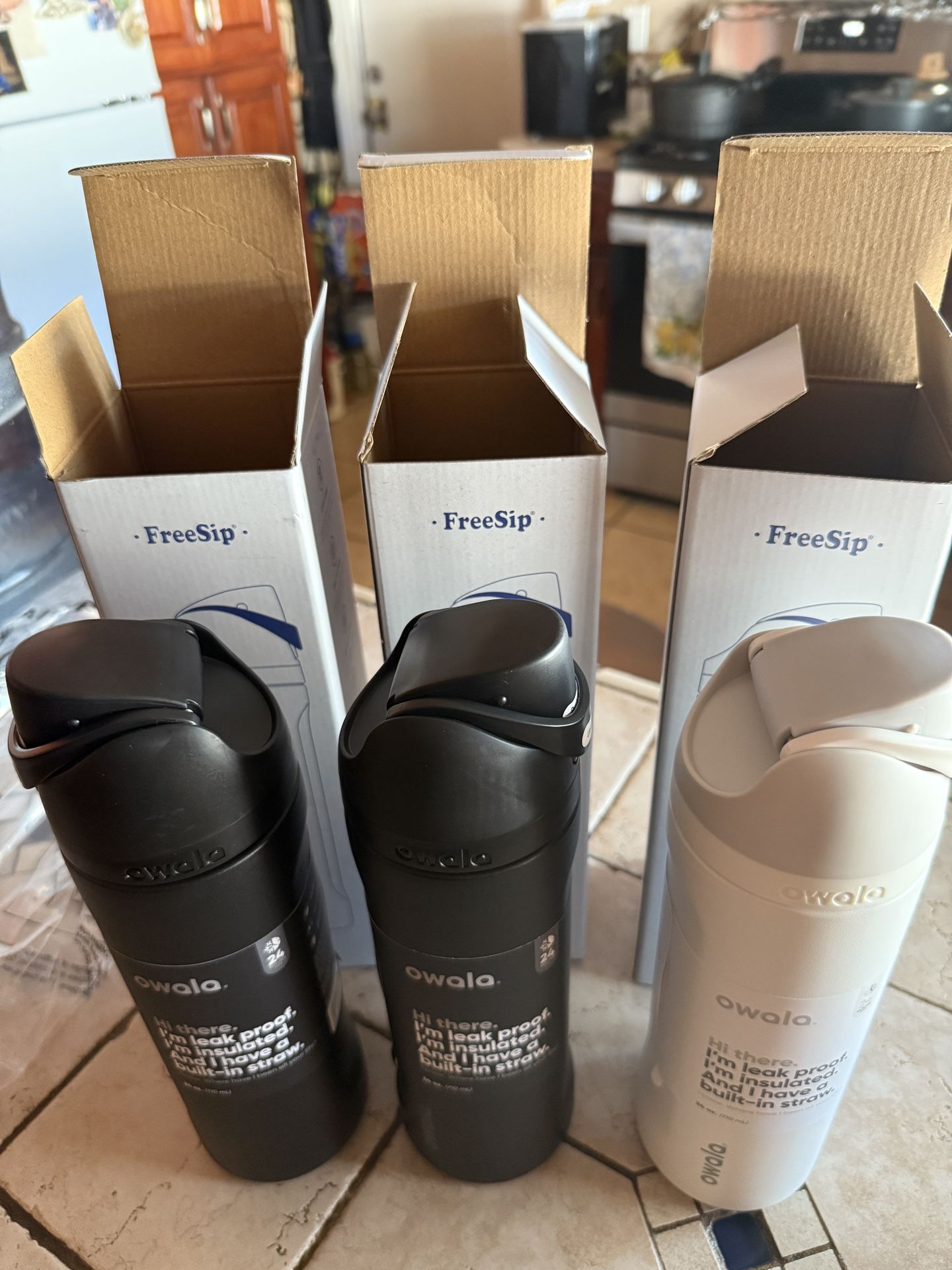 Brand New In Box 24oz Owala Water Bottles