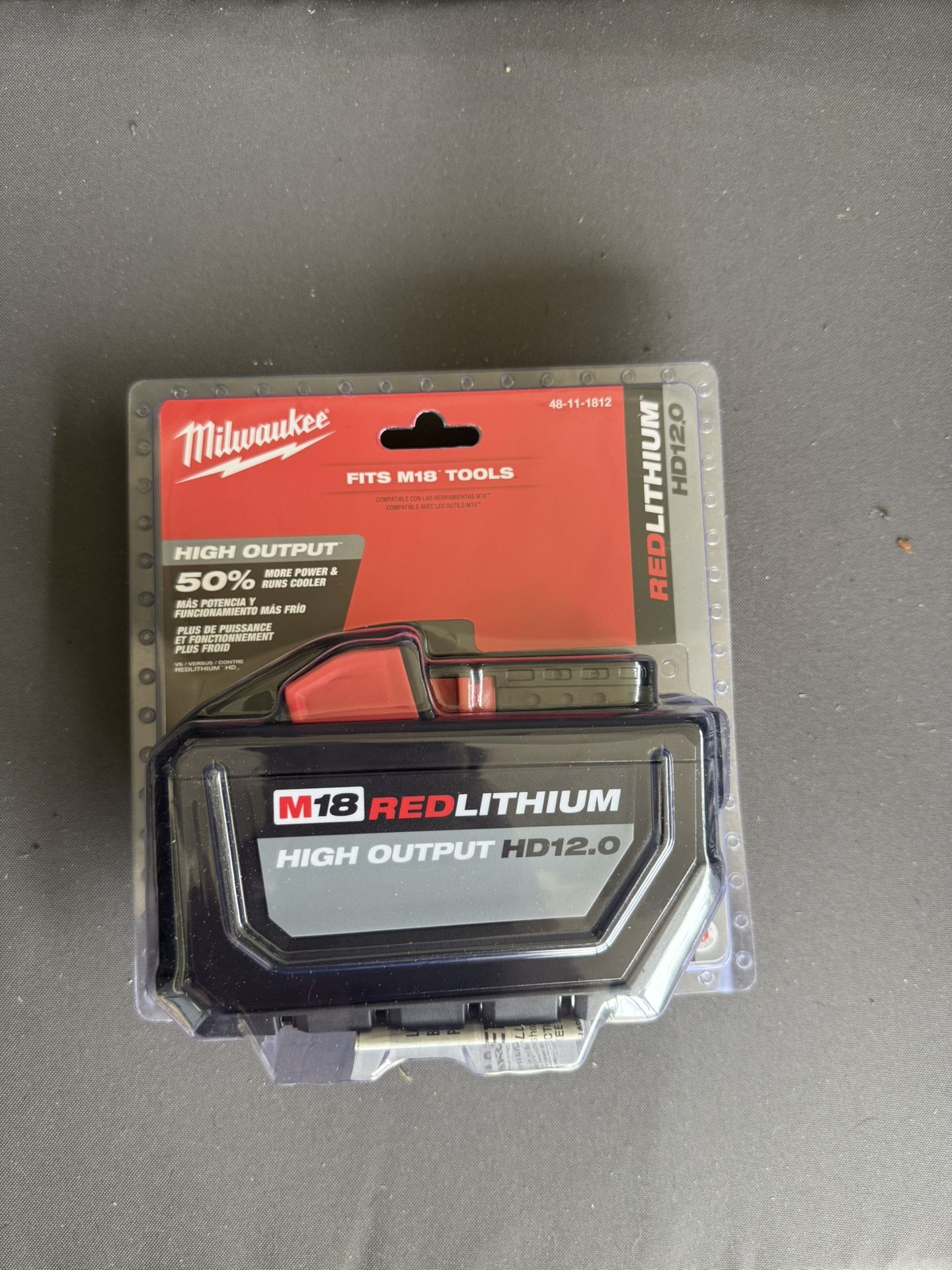 MILWAUKEE TOOL BATTERY HIGH OUTPUT12.0