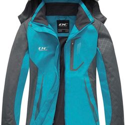 WOMENS Rainy Jacket Waterproof Hiking Lightweight