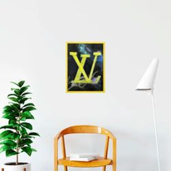 Custom hand painted LV canvas art