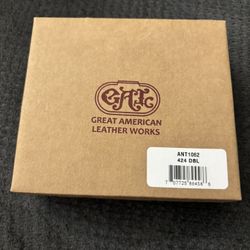New in box Great American Leather Works wallet for women 