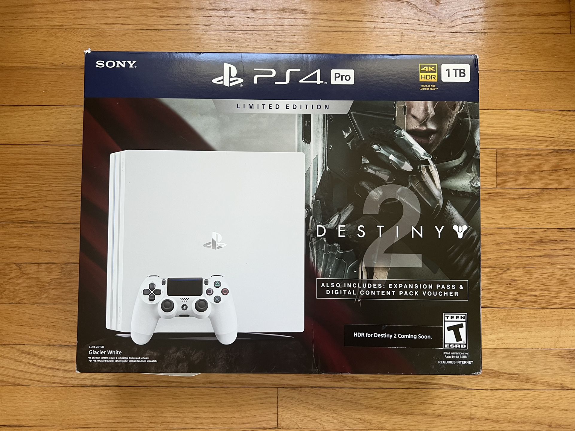 PS4 Pro Playstation 4 Pro Limited Edition glacier white 1TB In Box