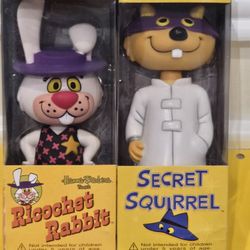 Hanna Barbera Secret Squirrel Ricochet Rabbit VAULTED Funko Wacky Wobbler Combo