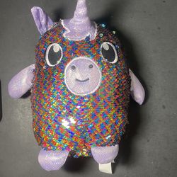 Shimmeez stuffed Maggie the unicorn 9” tall