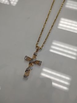 14k Gold Pendant Necklace 6.4g