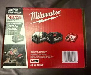 Milwaukee 6.0 Batteries and charger