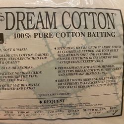 Quilting Cotton Batting (King Size)