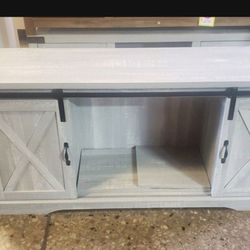 Stone Gray Farmhouse Style Tv Entertainment (New In A  Box )