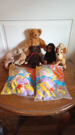 Bundle Lot Vintage Stuffed Teddy Bears Animals Miss Piggy. MPU