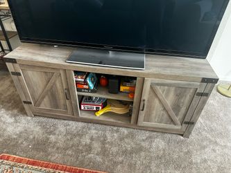 Gray Farmhouse TV Stand / Media Console