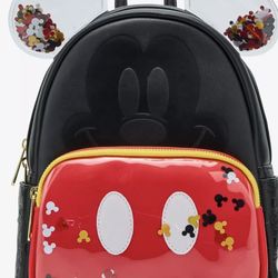 Loungefly Disney Mickey Mouse Confetti Ears Mini Backpack