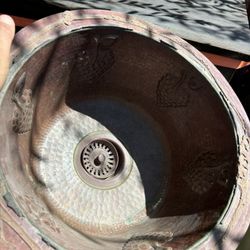 Copper Sink With Faucet